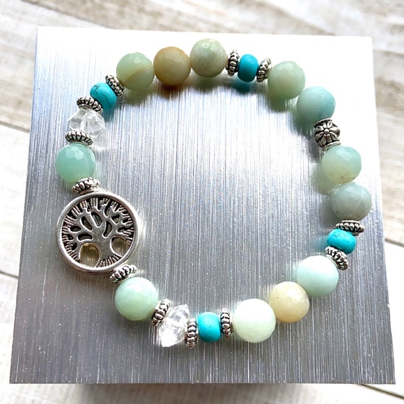 Herkimer diamonds tree of life bead bracelet 💕 - Picture 15 of 16